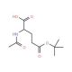 Acetyl-L-glutamic acid beta-tert-butyl ester (CAS 84192-88-1) - chemical structure image