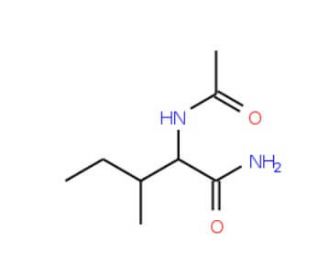 Acetyl-L-isoleucine amide (CAS 56711-06-9) - chemical structure image