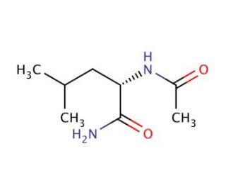 Acetyl-L-leucine amide (CAS 28529-34-2) - chemical structure image