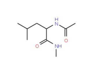 Acetyl-L-leucine methyl amide (CAS 32483-15-1) - chemical structure image
