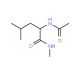 Acetyl-L-leucine methyl amide (CAS 32483-15-1) - chemical structure image