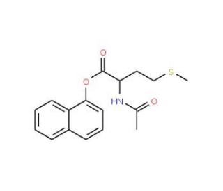 Acetyl-L-methionine alpha-naphthyl ester (CAS 69975-69-5) - chemical structure image
