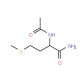 Acetyl-L-methionine amide (CAS 23361-37-7) - chemical structure image