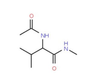 Acetyl-L-valine methyl amide (CAS 19701-84-9) - chemical structure image
