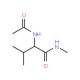 Acetyl-L-valine methyl amide (CAS 19701-84-9) - chemical structure image
