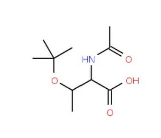 Acetyl-O-tert-butyl-L-threonine (CAS 163277-80-3) - chemical structure image