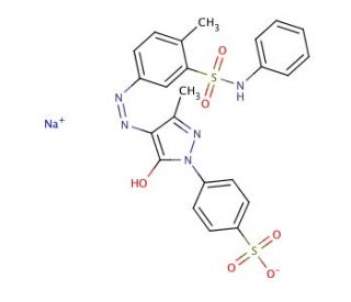 Acid yellow 25 (CAS 6359-85-9) - chemical structure image