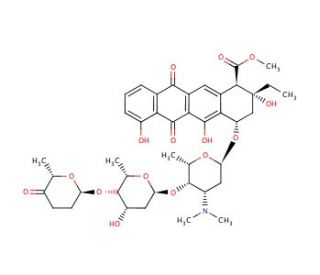Aclacinomycin A (CAS 57576-44-0) - chemical structure image
