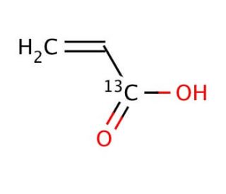Acrylic acid-1-13C (CAS 95387-98-7) - chemical structure image