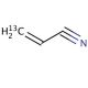 Acrylonitrile-3-13C (CAS 55757-47-6) - chemical structure image