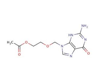 Acyclovir Acetate (CAS 102728-64-3) - chemical structure image