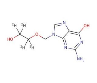 Acyclovir-d4 (CAS 59277-89-3 (unlabeled)) - chemical structure image