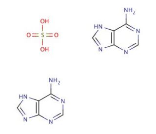 Adenine hemisulfate salt (CAS 321-30-2) - chemical structure image