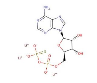 Adenosine 5&prime;-O-(2-Thiodiphosphate), Trilithium Salt (CAS 73536-95-5) - chemical structure image