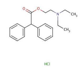 Adiphenine hydrochloride (CAS 50-42-0) - chemical structure image