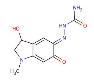 Adrenochrome semicarbazone (CAS 69-81-8) - chemical structure image