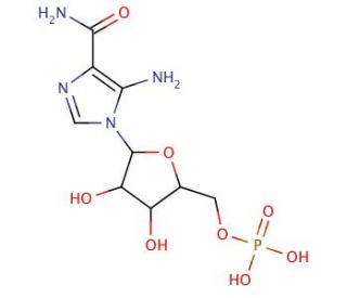 AICA-Riboside, 5&prime;-Phosphate (CAS 3031-94-5) - chemical structure image