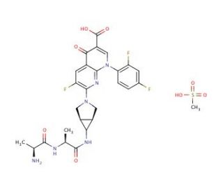 Alatrofloxacin mesylate - chemical structure image