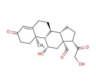 Aldosterone (CAS 52-39-1) - chemical structure image