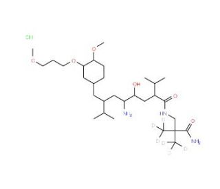 Aliskiren-d6 Hydrochloride (CAS 1246815-96-2) - chemical structure image