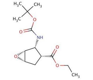 all-cis-2-tert-Butoxycarbonylamino-6-oxa-bicyclo[3.1.0]hexane-3-carboxylic acid ethyl ester (CAS 959745-75-6) - chemical stru