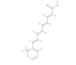 all-trans-3,4-Didehydro Retinoic Acid (CAS 4159-20-0) - chemical structure image