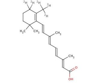 all-trans Retinoic Acid-d5 (CAS 302-79-4 (unlabeled)) - chemical structure image