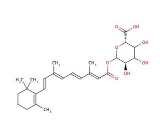 all-trans Retinoyl &beta;-D-Glucuronide (CAS 401-10-5) - chemical structure image