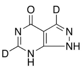 Allopurinol-d2 (CAS 916979-34-5) - chemical structure image