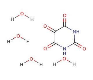 Alloxan tetrahydrate (CAS 6010-91-9) - chemical structure image