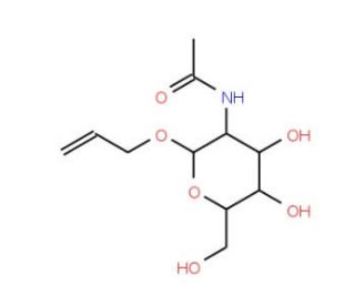 Allyl 2-acetamido-2-deoxy-a-D-glucopyranoside (CAS 54400-75-8) - chemical structure image