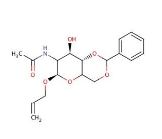 Allyl 2-(Acetylamino)-2-deoxy-4,6-O-(phenylmethylene)-&beta;-D-glucopyranoside (CAS 65947-37-7) - chemical structure image