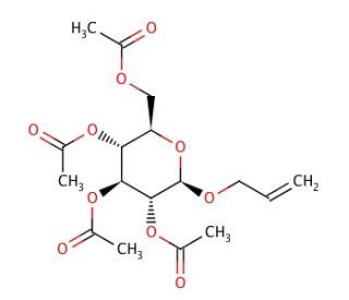 Allyl-tetra-O-acetyl-&beta;-D-glucopyranoside (CAS 10343-15-4) - chemical structure image