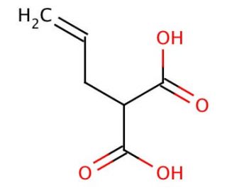Allylmalonic acid (CAS 2583-25-7) - chemical structure image