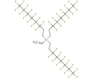 Allyltris(3,3,4,4,5,5,6,6,7,7,8,8,8-tridecafluorooctyl)stannane (CAS 192212-66-1) - chemical structure image