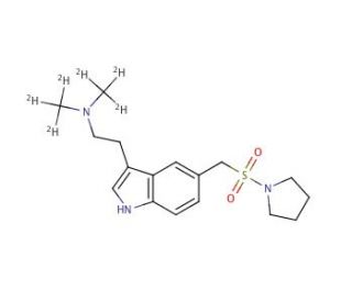 Almotriptan-d6 Hydrochloride (CAS 154323-57-6 (unlabeled)) - chemical structure image