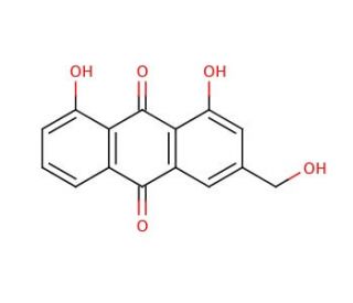 Aloe-emodin (CAS 481-72-1) - chemical structure image