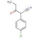 α-(4-Chlorophenyl)-α-propionylacetonitrile (CAS 55474-40-3) - chemical structure image