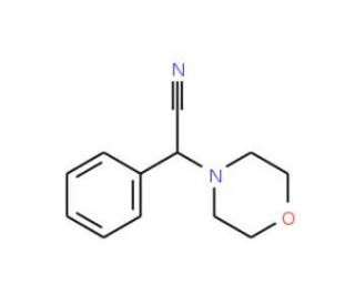 &alpha;-(4-Morpholinyl)phenylacetonitrile (CAS 15190-10-0) - chemical structure image