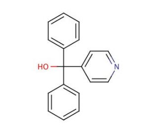 &alpha;-(4-Pyridyl)benzhydrol (CAS 1620-30-0) - chemical structure image