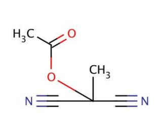 &alpha;,&alpha;-Dicyanoethyl acetate (CAS 7790-01-4) - chemical structure image