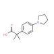α,α-Dimethyl-4-(1-pyrrolidinyl)benzeneacetic Acid (CAS 1018660-79-1) - chemical structure image