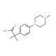 α,α-Dimethyl-4-(4-methyl-1-piperazinyl)benzeneacetic Acid (CAS 1018660-87-1) - chemical structure image