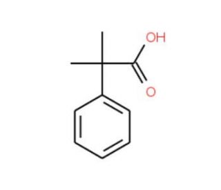 &alpha;,&alpha;-Dimethylphenylacetic acid (CAS 826-55-1) - chemical structure image