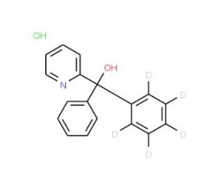 &alpha;,&alpha;-Diphenyl-2-pyridinemethanol Hydrochloride-d5 - chemical structure image