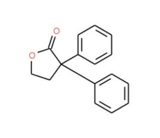 &alpha;,&alpha;-Diphenyl-&gamma;-butyrolactone (CAS 956-89-8) - chemical structure image