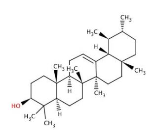 &alpha;-Amyrin (CAS 638-95-9) - chemical structure image