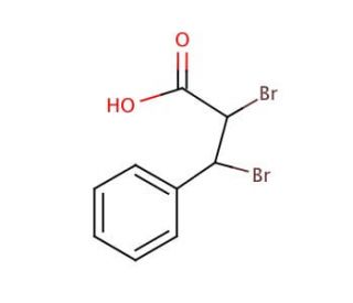 &alpha;,&beta;-Dibromohydrocinnamic acid (CAS 6286-30-2) - chemical structure image