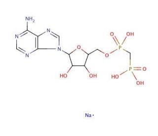 &alpha;,&beta;-Methyleneadenosine 5&prime;-diphosphate sodium salt (CAS 104835-70-3) - chemical structure image