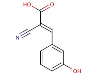 &alpha;-Cyano-3-hydroxycinnamic acid (CAS 54673-07-3) - chemical structure image